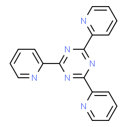 ChemSpider 2D Image | 2,4,6-Tri(2-pyridinyl)-1,3,5-triazine | C18H12N6