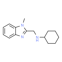 ChemSpider 2D Image | N-Cyclohexyl-1-methyl-1H-benzimidazole-2-methanamine | C15H21N3