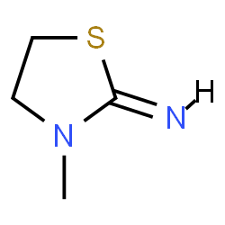 ChemSpider 2D Image | (2Z)-3-Methyl-1,3-thiazolidin-2-imine | C4H8N2S