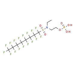 ChemSpider 2D Image | 2-(N-ETHYLPERFLUOROOCTANESULFONAMIDO)ETHYL PHOSPHATE | C12H11F17NO6PS