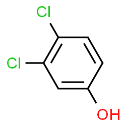 ChemSpider 2D Image | 3,4-Dichlorophenol | C6H4Cl2O