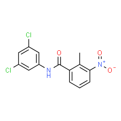 ChemSpider 2D Image | N-(3,5-Dichlorophenyl)-2-methyl-3-nitrobenzamide | C14H10Cl2N2O3
