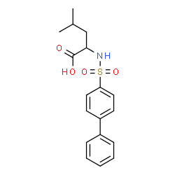ChemSpider 2D Image | N-(4-Biphenylylsulfonyl)leucine | C18H21NO4S