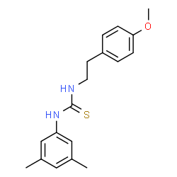 ChemSpider 2D Image | 1-(3,5-Dimethylphenyl)-3-[2-(4-methoxyphenyl)ethyl]thiourea | C18H22N2OS