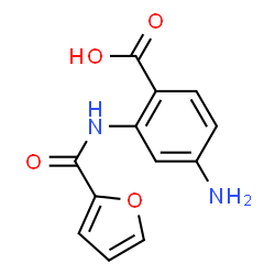 ChemSpider 2D Image | 4-Amino-2-(2-furoylamino)benzoic acid | C12H10N2O4