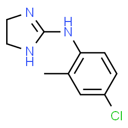 ChemSpider 2D Image | N-(4-Chloro-2-methylphenyl)-4,5-dihydro-1H-imidazol-2-amine | C10H12ClN3