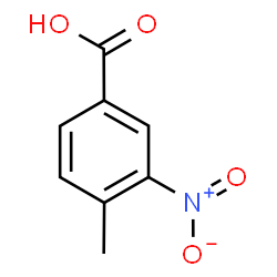 ChemSpider 2D Image | 3-Nitro-p-toluic acid | C8H7NO4