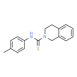 ChemSpider 2D Image | N-(4-Methylphenyl)-3,4-dihydro-2(1H)-isoquinolinecarbothioamide | C17H18N2S