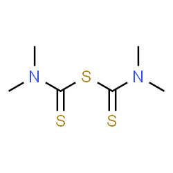 ChemSpider 2D Image | Tetramethylthiuram sulfide | C6H12N2S3