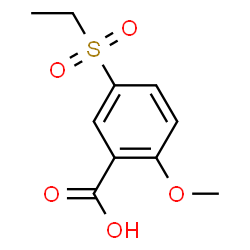 ChemSpider 2D Image | 5-(Ethylsulfonyl)-2-methoxybenzoic acid | C10H12O5S