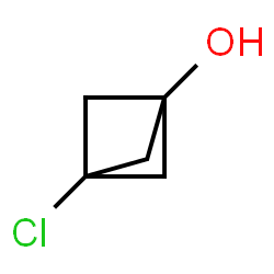 ChemSpider 2D Image | 3-Chlorobicyclo[1.1.1]pentan-1-ol | C5H7ClO