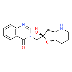 ChemSpider 2D Image | 3-{[(2S,3aS,7aS)-2-Hydroxyoctahydrofuro[3,2-b]pyridin-2-yl]methyl}-4(3H)-quinazolinone | C16H19N3O3