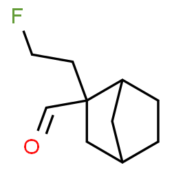 ChemSpider 2D Image | 2-(2-Fluoroethyl)bicyclo[2.2.1]heptane-2-carbaldehyde | C10H15FO