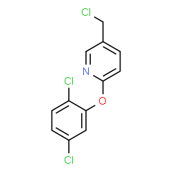 ChemSpider 2D Image | 5-(Chloromethyl)-2-(2,5-dichlorophenoxy)pyridine | C12H8Cl3NO