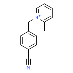 ChemSpider 2D Image | 1-(4-Cyanobenzyl)-2-methylpyridinium | C14H13N2