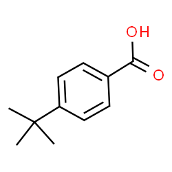 ChemSpider 2D Image | 4-tert Butylbenzoic acid | C11H14O2