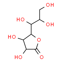 ChemSpider 2D Image | 3,4-Dihydroxy-5-(1,2,3-trihydroxypropyl)dihydro-2(3H)-furanone | C7H12O7
