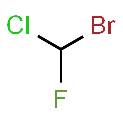 ChemSpider 2D Image | Bromochlorofluoromethane | CHBrClF