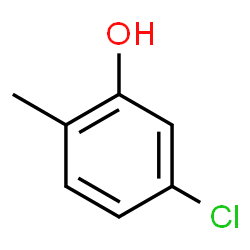 ChemSpider 2D Image | o-cresol, 5-chloro- | C7H7ClO