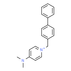 ChemSpider 2D Image | 1-(4-Biphenylylmethyl)-4-(dimethylamino)pyridinium | C20H21N2