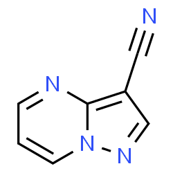 ChemSpider 2D Image | pyrazolo[1,5-a]pyrimidine-3-carbonitrile | C7H4N4