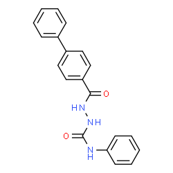 ChemSpider 2D Image | 2-(4-Biphenylylcarbonyl)-N-phenylhydrazinecarboxamide | C20H17N3O2