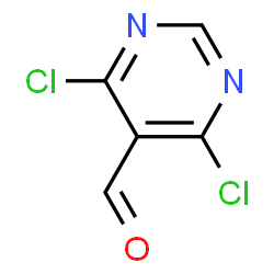 ChemSpider 2D Image | 4,6-Dichlorpyrimidin-5-carbaldehyd | C5H2Cl2N2O