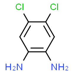 ChemSpider 2D Image | 4,5-dichlorbenzol-1,2-diamin | C6H6Cl2N2