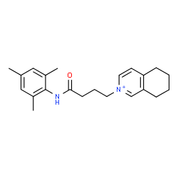 ChemSpider 2D Image | 2-[4-(Mesitylamino)-4-oxobutyl]-5,6,7,8-tetrahydroisoquinolinium | C22H29N2O