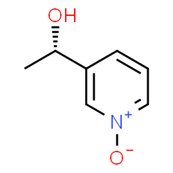 ChemSpider 2D Image | (1S)-1-(1-Oxido-3-pyridinyl)ethanol | C7H9NO2