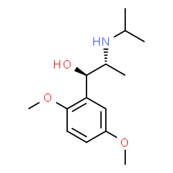 ChemSpider 2D Image | (1R,2R)-1-(2,5-Dimethoxyphenyl)-2-(isopropylamino)-1-propanol | C14H23NO3