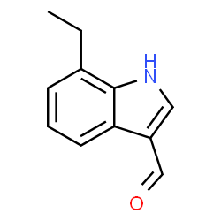 ChemSpider 2D Image | 7-Ethyl-1H-indole-3-carbaldehyde | C11H11NO