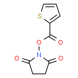 ChemSpider 2D Image | 1-[(2-Thienylcarbonyl)oxy]-2,5-pyrrolidinedione | C9H7NO4S