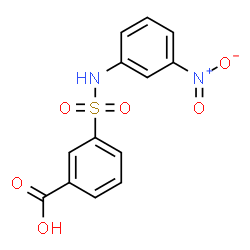 ChemSpider 2D Image | 3-[(3-Nitrophenyl)sulfamoyl]benzoic acid | C13H10N2O6S