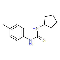 ChemSpider 2D Image | 1-Cyclopentyl-3-(4-methylphenyl)thiourea | C13H18N2S