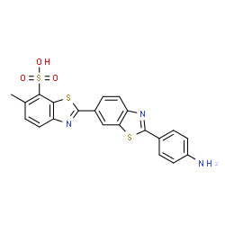ChemSpider 2D Image | primuline (acid form) | C21H15N3O3S3