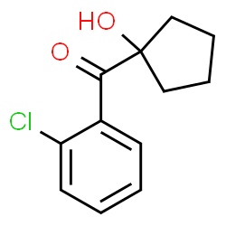 ChemSpider 2D Image | (2-chlorophenyl) (1-hydroxycyclopentyl) ketone | C12H13ClO2