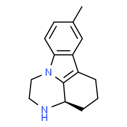 ChemSpider 2D Image | (3aR)-8-Methyl-2,3,3a,4,5,6-hexahydro-1H-pyrazino[3,2,1-jk]carbazole | C15H18N2