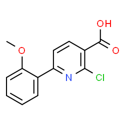 ChemSpider 2D Image | 2-Chloro-6-(2-methoxyphenyl)nicotinic acid | C13H10ClNO3