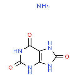 ChemSpider 2D Image | ammonium urate | C5H7N5O3