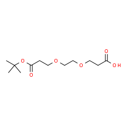 ChemSpider 2D Image | 3-(2-{3-[(2-Methyl-2-propanyl)oxy]-3-oxopropoxy}ethoxy)propanoic acid | C12H22O6