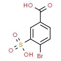 ChemSpider 2D Image | 4-Bromo-3-sulfobenzoic acid | C7H5BrO5S