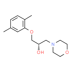 ChemSpider 2D Image | (2S)-1-(2,5-dimethylphenoxy)-3-morpholin-4-ylpropan-2-ol | C15H23NO3