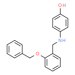 ChemSpider 2D Image | 4-{[2-(Benzyloxy)benzyl]amino}phenol | C20H19NO2