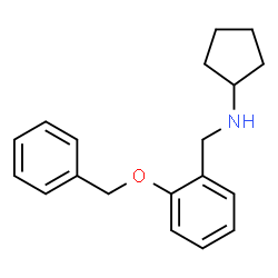 ChemSpider 2D Image | N-[2-(Benzyloxy)benzyl]cyclopentanamine | C19H23NO