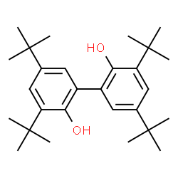 ChemSpider 2D Image | 4,4',6,6'-Tetra-tert-butyl-2,2'-biphenol | C28H42O2