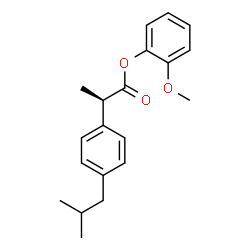 ChemSpider 2D Image | 2-Methoxyphenyl (2R)-2-(4-isobutylphenyl)propanoate | C20H24O3