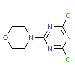 ChemSpider 2D Image | 2,4-Dichloro-6-Morpholino-1,3,5-Triazine | C7H8Cl2N4O