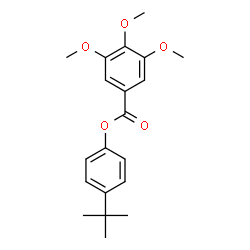 ChemSpider 2D Image | 4-tert-butylphenyl 3,4,5-trimethoxybenzoate | C20H24O5