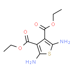ChemSpider 2D Image | Diethyl 2,5-diamino-3,4-thiophenedicarboxylate | C10H14N2O4S